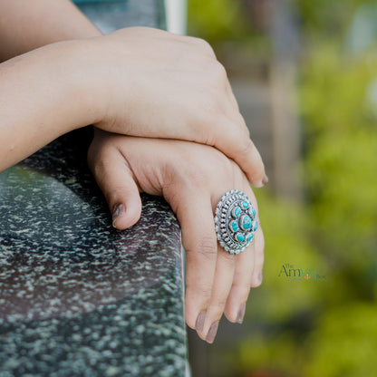 Turquoise Medium Ring - The Amyra Box