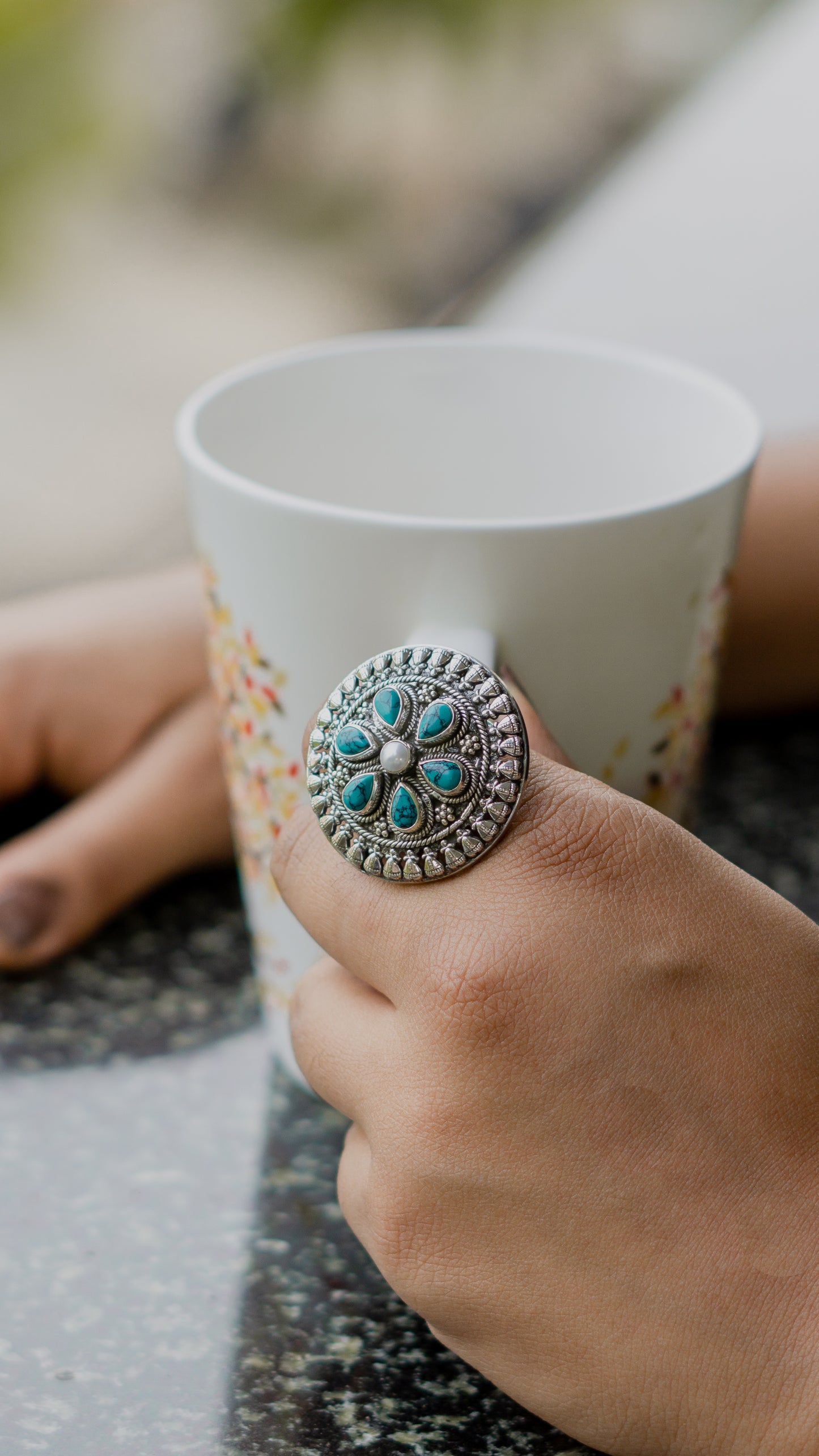 Turquoise SMALL Ring - The Amyra Box