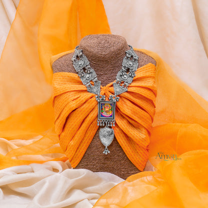 Hand-painted Ganesh Traditional Necklace - The Amyra Box