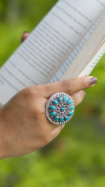 Turquoise Big Ring - The Amyra Box