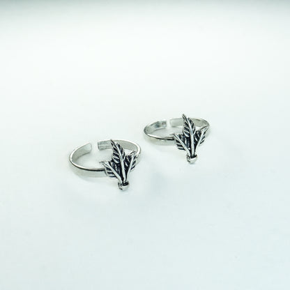 Mini Frond Toe Ring - The Amyra Box