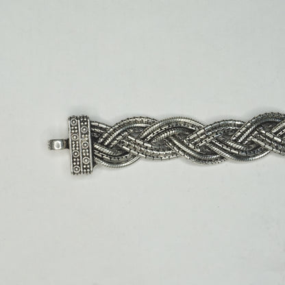 Braided Flat Tennis Bracelet - The Amyra Box