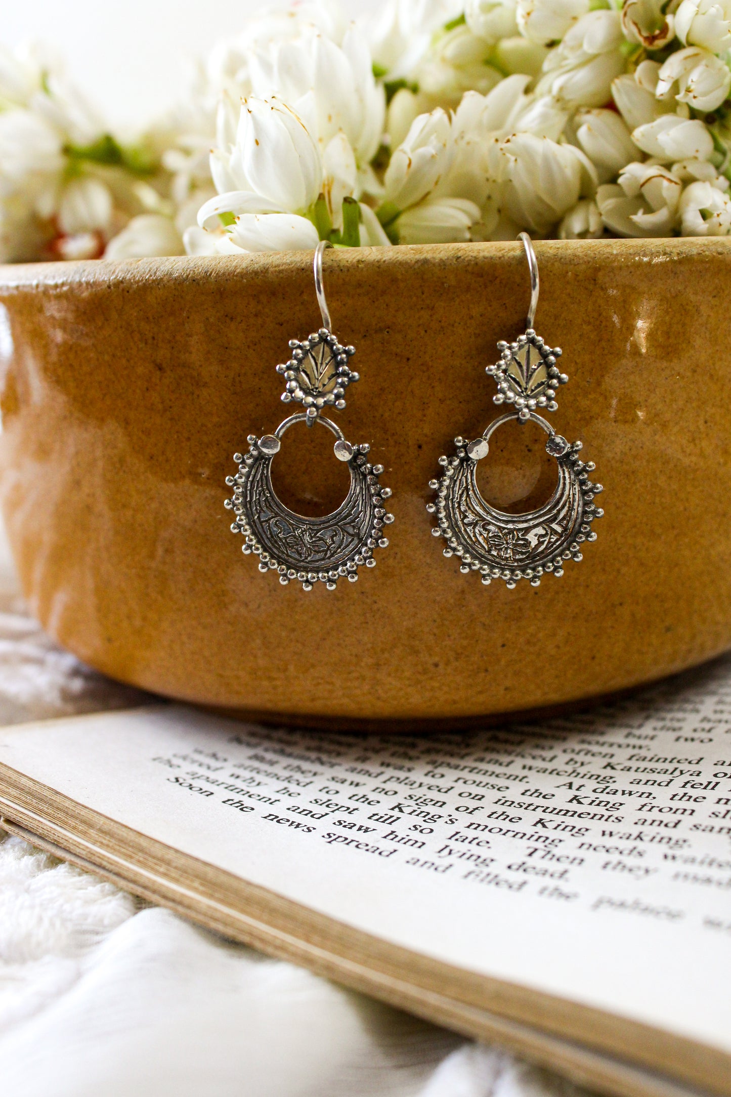 Half Moon Drop Earrings - The Amyra Box